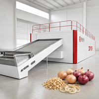 Ligne de production de déshydratation d'oignons frais OEM/ODM Shouchuang, machine de séchage automatique à bande transporteuse continue