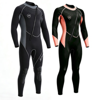 Combinaison de plongée en néoprène 3 mm pour homme et femme, fermeture éclair sur la poitrine, une pièce, thermique, chaude, imperméable, séchage rapide, plongée sous-marine, surf, combinaison de plongée