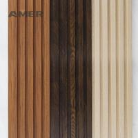Panneaux cannelés Amer pour murs intérieurs, panneaux muraux en bois de charbon de bois, lambris mural