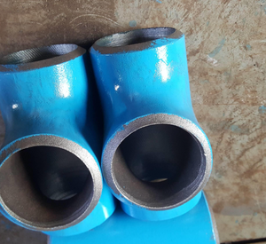 Raccord en acier inoxydable duplex résistant à l'usure, raccord à bride, té égal pour l'eau, l'exploitation minière manuelle, les pipelines marins - Product Image 5