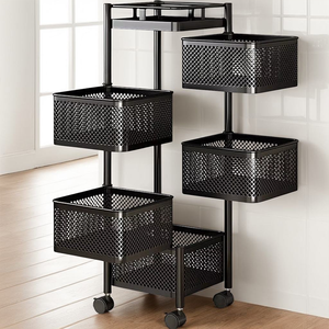 Carrito Organizador Giratorio Multifuncional con Ruedas para Cocina, Almacenamiento de Frutas y Verduras, OEM - Product Image 6