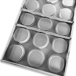 Comercial Bread Pans 4 Inch <strong>Hamburger</strong> Pans Nonstick Muffin <strong>Baking</strong> Pan 15 Cups Burger Bun Trays Aluminum Steel <strong>Baking</strong> Trays - Product Image 4