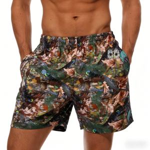 Pantalones Cortos Deportivos de Baloncesto para Hombre, de Poliéster y Algodón, Cintura Elástica, Secado Rápido, Transpirables, Estilo Urbano, Holgados, Sublimación Personalizada - Product Image 1