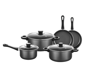 Thiết kế hiện đại colli thép carbon <span class=keywords><strong>Cookware</strong></span> <span class=keywords><strong>Set</strong></span> với cảm ứng dưới mềm cảm ứng thân thiện với môi chậu và chảo - Product Image 1