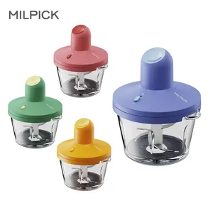 Powerful soft touch button multi-purpose multifunction electric glass bowl universal fruit meat grinder