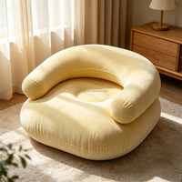 Canapé gonflable en forme de U Joyee, canapé gonflable de camping, canapé gonflable en PVC floqué pour intérieur, chaise gonflable d'extérieur
