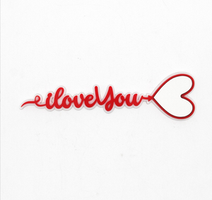 Vente chaude, clé en plastique à sublimation « Clé de mon cœur » avec insert métallique pour cadeaux de la Saint-Valentin en impression personnalisée - Product Image 2