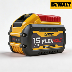 Batteries Li-ion Dewal XR Flexvolt 20v/60v MAX 15.0ah DCB615 pour perceuse et meuleuse Dewal, outils sans fil haute capacité - Product Image 2