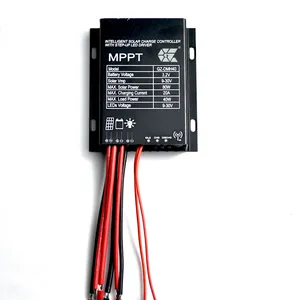 مبيعات مميزة MPPT 3.2 فولت/3.7 فولت متحكم ضوء الشارع بالطاقة الشمسية 20 أمبير من الصين مشغل ضوء الشارع بالطاقة الشمسية MPPT Led