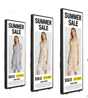 Écran LED numérique vertical portable de qualité commerciale pour affichage intérieur, avec cadre en aluminium léger, type sac à dos, pour affichage numérique