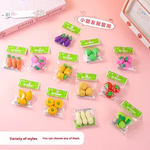 Articles de papeterie <span class=keywords><strong>Kawaii</strong></span>, fournitures de papeterie esthétiques, accessoires de rentrée scolaire, gomme amusante en forme de raisin, gomme à <span class=keywords><strong>dessin</strong></span>, fournitures scolaires - Product Image 2