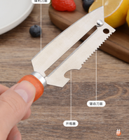 Logo personnalisable Outils de cuisine à domicile Couteau d'office en acier inoxydable Râpe à éplucher en acier au carbone et rabot à écailles de poisson