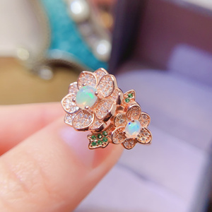 <span class=keywords><strong>Bague</strong></span> de luxe en <span class=keywords><strong>argent</strong></span> 925 avec pierre précieuse naturelle taille ovale <span class=keywords><strong>et</strong></span> sertissage à griffes pour femme, idéale pour fiançailles, fête ou anniversaire - Product Image 2