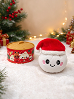 Poupée en peluche en forme de boulette de Noël, jouet souple à presser, jouet anti-stress de dessin animé, jouet de décompression, coffret cadeau