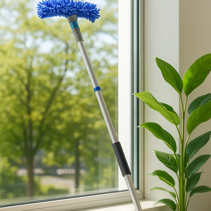 Aluminum Splicing Rod Window Cleaner 1.55 Meters Double Sided For Glass <b>Cleaning</b> - Product Image 2