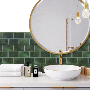 Nuovo arrivo verde metro Peel and Stick 3D mattonelle di piastrelle di marmo adesivo cucina Backsplash <span class=keywords><strong>per</strong></span> la decorazione <span class=keywords><strong>per</strong></span> la casa bagno <span class=keywords><strong>soggiorno</strong></span> - Product Image 6