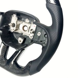 Volante de Cuero con Fibra de Carbono Real a <span class=keywords><strong>Precio</strong></span> de Fábrica, Acabado Interior OEM para <span class=keywords><strong>Dodge</strong></span> Charger 2015-<span class=keywords><strong>2020</strong></span> - Product Image 4