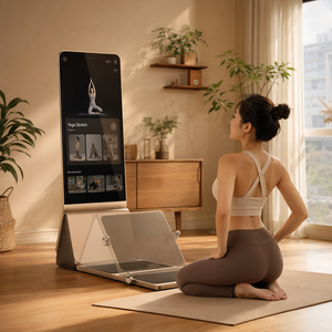Specchio <span class=keywords><strong>Fitness</strong></span> Intelligente AI Personalizzato con Allenatore a Cavo da 60KG, Correzione della Forma 3D, Schermo Touch e Controllo Vocale per Palestra Domestica - Product Image 6
