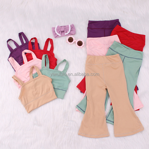<span class=keywords><strong>LuLu</strong></span> OEM Vêtements de Sport pour Enfants Vente en Gros Ensemble de Vêtements pour Bébés Filles Ensemble de Vêtements de Yoga pour <span class=keywords><strong>Petites</strong></span> Filles - Product Image 6