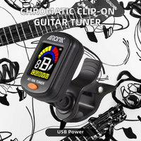 Wholesale Chromatic Clip-On Guitar Tuner Electric Charging Stringed Instruments Parts Bass Application Accessories