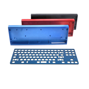 Metal Case Wholesale Custom OEM Keyboard Metal CNC Service Anodized CNC Machining Aluminum Frame 96 65 60 Gaming Mechanical Keyboard Case
