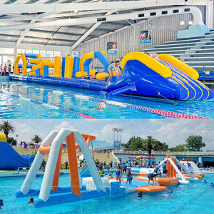 Parcours d'obstacles aquatiques gonflable pour <span class=keywords><strong>piscine</strong></span>, course aquatique, jeux sportifs aquatiques, parcours d'obstacles, fête à la <span class=keywords><strong>piscine</strong></span> - Product Image 5