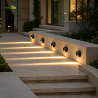 Lumière d'angle extérieure LED moderne à montage en surface, étanche IP65, en aluminium, pour marches d'escalier et jardin
