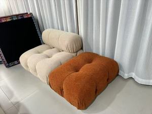 <span class=keywords><strong>Soggiorno</strong></span> divani componibili Boucle <span class=keywords><strong>Design</strong></span> <span class=keywords><strong>moderno</strong></span> di lusso mobili per la casa 3 posti a forma di L divano modulare Mario Bellini divano - Product Image 1