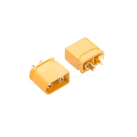 Connecteur de câble pour batterie de trottinette électrique XT 2 broches plaqué or en laiton mâle/femelle, coque PA66, IP40, 35A, 500V