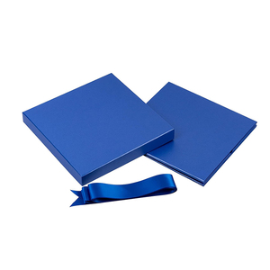 8239 scatole regalo medie pieghevoli in cartone blu reale di alta qualità con nastri per avvolgere i testimoni dello sposo <span class=keywords><strong>bomboniere</strong></span> - Product Image 4