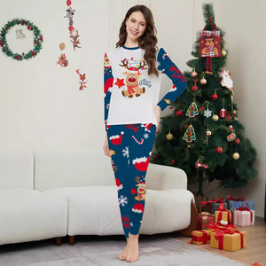 Conjunto de Verão Europeu-Americano para Pais e Filhos |   Conjuntos de Roupas em Estilo Instagram para Famílias Transfronteiriças |   Cama de Casal de Poliéster Macio para Quatro Pessoas - Product Image 2
