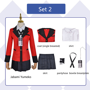 ชุดคอสเพลย์อะนิเมะ kakegurui ชุดนักพนัน kakegurui compulsive jabami yumeko Saotome meari midikshima ชุดเซ็กซี่สำหรับผู้หญิง - Product Image 3
