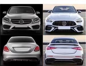 Classe C W205 à W206 C63 Style Kit de carrosserie Pièces automobiles C180 C200 <span class=keywords><strong>C220</strong></span> C300 C350 Mise à niveau vers le nouveau C63 2022 Look Car Bumpers Lights - Product Image 2