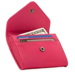 Porte-cartes de poche en cuir de haute qualité et portefeuille court antivol avec fermeture éclair pour pièces de monnaie pour femmes - Product Image 1
