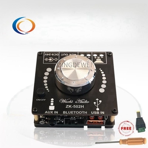 ZK-502H HIFI BT 5.0 TPA3116D2 carte amplificateur Audio de puissance numérique 50WX2 <span class=keywords><strong>ampli</strong></span> stéréo Amplificador Home cinéma AUX <span class=keywords><strong>USB</strong></span> - Product Image 1