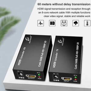 <b>HDMI</b> Extender Kit Cat6 1080p 60m Full Hd 3D With Rx Tx Transmitter Receiver For Home Theater Systems - Product Image 6