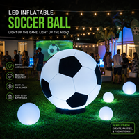 Ballon de football gonflable publicitaire personnalisé en tissu Oxford pour la décoration d'événements sportifs et la décoration de bars sportifs