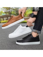 Nouvelles baskets blanches pour hommes, style coréen, rétro, tendance, pour étudiants, sport, décontractées, à lacets, solides, imperméables, durables, antidérapantes, taille 46