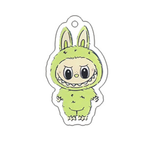 China Factory Custom Make bedruckte Acryl Charms Cartoon Schlüssel bund - Product Image 2