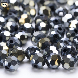 8mm Czech Round Spacer Glass Beads Shiny Ball Beads for Jewelry Making DIY Bracelet Necklace Accessories Crystal Beads - Product Image 1