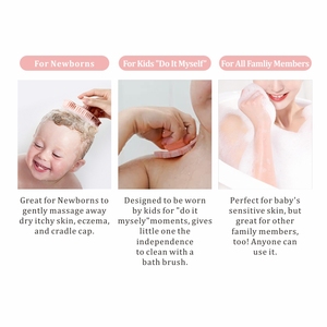 PRODIGY Brosse de massage pour cuir chevelu et cheveux de bébé, douce, pour le bain et le massage, convient à tous les types de cheveux, pour enfants, nouveau-nés, tout-petits, en boîte BW006 - Product Image 6