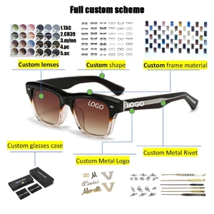 Gafas de montura dorada <span class=keywords><strong>retro</strong></span> de moda 2025 con lentes polarizadas Tac para hombres y mujeres - Product Image 6