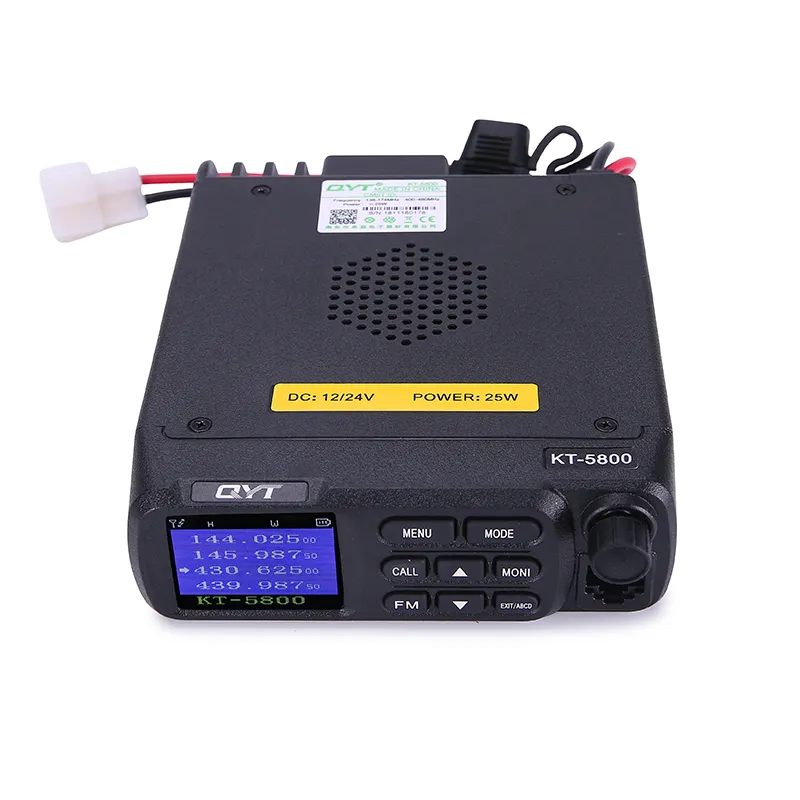 วิทยุติดรถยนต์ขนาดเล็ก VHF UHF 25W,วิทยุติดรถยนต์รถบรรทุก12V 24V QYT KT-5800 Dual Band