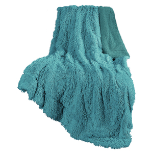 Couverture en fausse fourrure de terre cuite Super douce et confortable en peluche duveteuse pour canapé et lit - Product Image 5