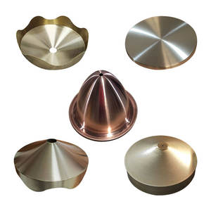 Maßgefertigte Messing-Lampenschirm-Hüllen Zubehör Aluminium-Lampenschirm Halbkreisförmiger Lampenschirm Metallblechverarbeitung - Product Image 2