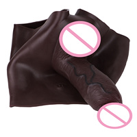 SXXY Pantalones con Pene Realista de 7.9cm*24.4cm para Hombre, Extensor de Pene de Silicona, Dildo Hueco, Producto Erótico para Adultos