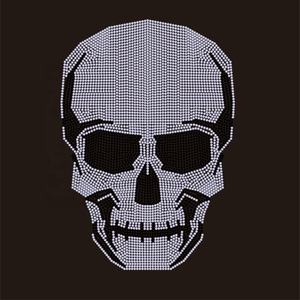 <strong>UK</strong> Flag Bling Rhinestone Custom Glitter Heat <strong>Transfer</strong> Crystal Skull Rhinestone <strong>Iron</strong> <strong>on</strong> <strong>Transfers</strong> for Garment Accessories - Product Image 2