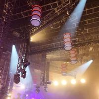 GINYU Newest Kinetic Led Ring Light 2 Motors With 4 Rings Kinetic Ball Stage Lights for Dj Party Night Club