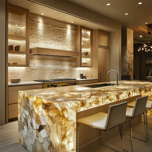 Sang trọng tùy chỉnh thép không gỉ tủ bếp và Tủ thiết kế hiện đại cho các giải pháp nội thất nhà căn hộ - Product Image 6