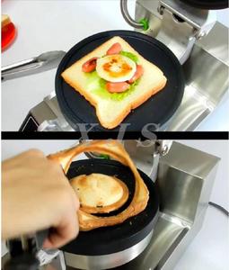 Facile à utiliser Chauffe-pain commercial Donut Panini Gelato Press Maker 220v Ice Cream <span class=keywords><strong>Hamburger</strong></span> Gaufre Brioche Burger Machine - Product Image 5